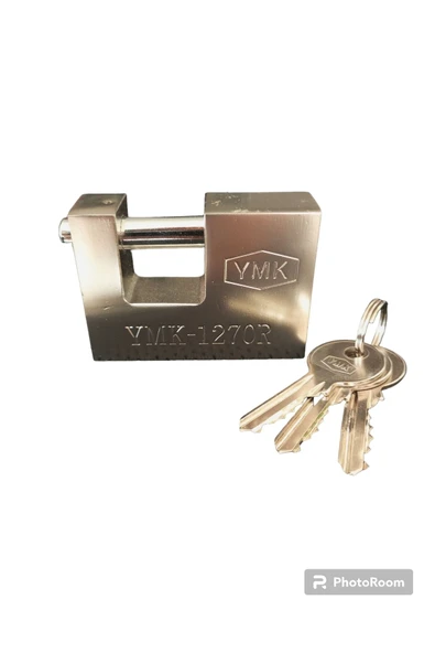 Ymk Kayar Milli Yale Anahtarlı Gri Asma Kilit 70 Mm