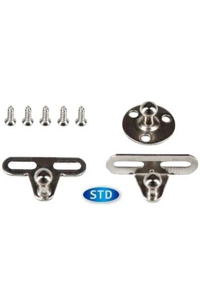 Std Dolap Amortisörü 4 Adet Gazlı Piston Kapak Hidroliği 27 Cm 100N - Mobilya Makasları - Tek Ebat - Resim 2