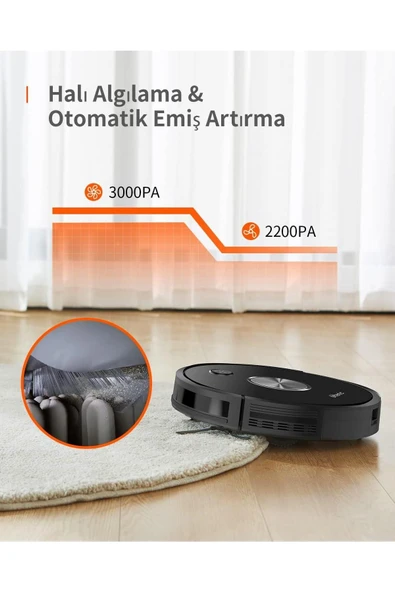 Ultenic D5s Pro Akıllı Robot Süpürge - Resim 4