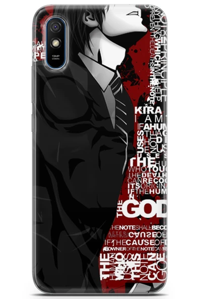 Uvilda Xiaomi Redmi 9a Uyumlu Manga 10 Tpu Silikon Black Death Note