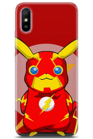 Uvilda Xiaomi Redmi 9a Uyumlu Pokemon 23 Renkli Tasarım Flash Pikachu