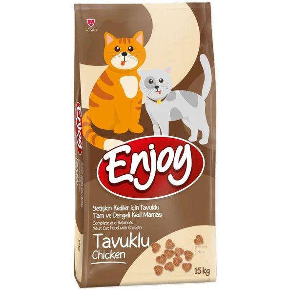 Enjoy Kedi Maması Tavuklu Yetişkin 15 Kg + 1 kg