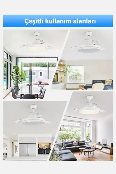 Dlc Espero 25W Bakır Motor Led Beyaz Tavan Vantilatörü 106cm - 7
