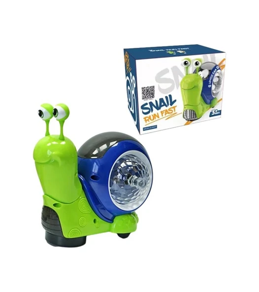 Sesli Işıklı Hareketli Pİlli Disco Gezgin Salyangoz 2282 - 1