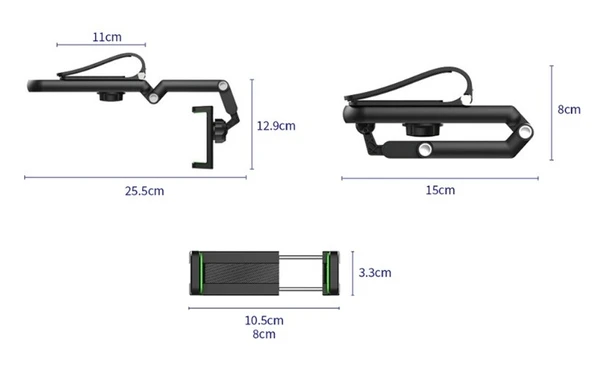1080° Dönebilen Çok Fonksiyonlu Telefon Tutucu CM-103 - 2