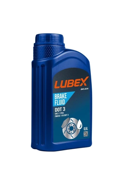 Lubex Brake Fluıd Dot 3 0,5 Lt