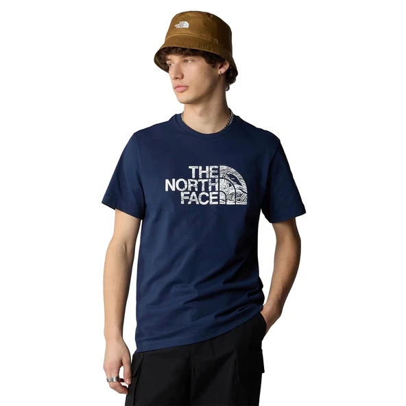 The North Face Woodcut Dome Tee Erkek Tişört NF0A4M6837U1 - 3