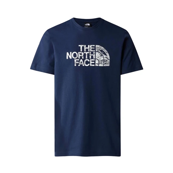 The North Face Woodcut Dome Tee Erkek Tişört NF0A4M6837U1 - 5