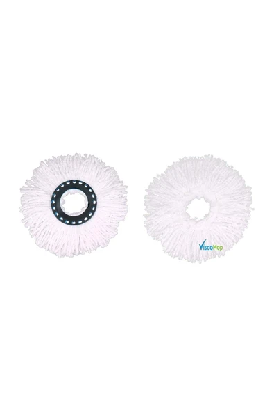 Döner Başlıklı Mikrofiber Mop Yedeği 1 Adet - 3