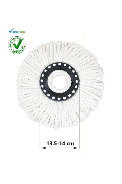 Döner Başlıklı Mikrofiber Mop Yedeği 1 Adet