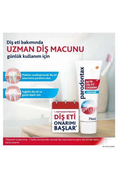 Parodontax Aktif Diş Eti Onarımı Ferahlık Diş Macunu 75 ml - 5