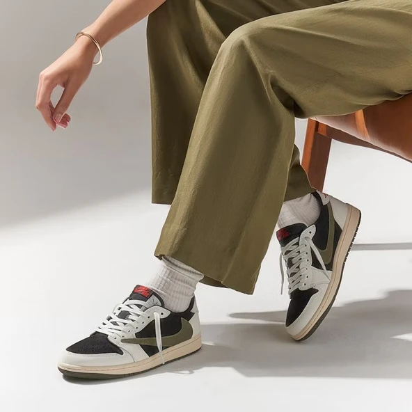 Nike Air Jordan 1 Low Travis Scott Olive DZ4137-106 - 2