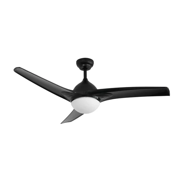 Dlc Favonıo 35W Bakır Motor Led Siyah Tavan Vantilatörü 132cm