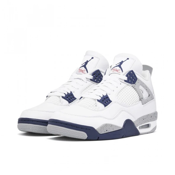 Air Jordan 4 Retro White Midnight Navy - 3