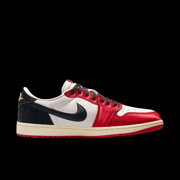 Air Jordan 1 Low OG x Trophy Room Sail and Varsity Red