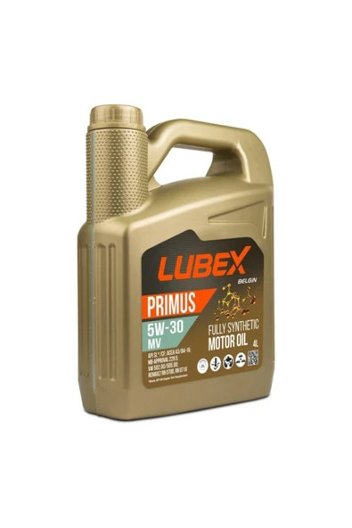 Lubex Primus Mv-la 5w-30 4 Lt Tam Sentetik Motor Yağı