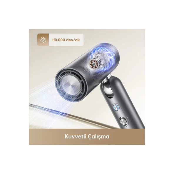 Hair Pocket Glory AHD51 Saç Kurutma Makinesi Gri - Resim 3