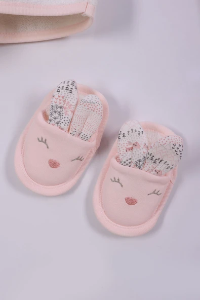 yudemia Tavşan Model Bebek Havlu Bornoz Seti %100 Organic - 2