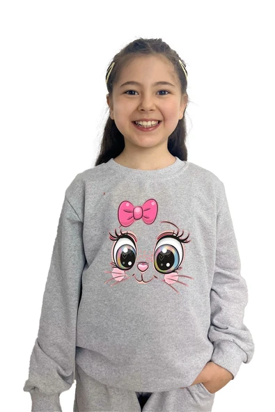 yudemia Kurdele Baskılı kız Çocuk Tişört ve Şort Takımı | %100 Pamuk, Şık ve Rahat - 12