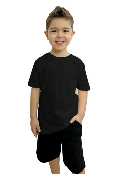 yudemia Çocuk Tişört ve Şort Takımı | %100 Pamuk, Şık ve Rahat - 3