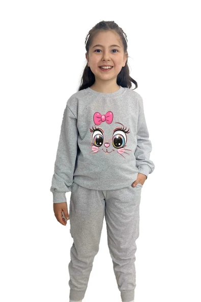 yudemia Kurdele Baskılı kız Çocuk Tişört ve Şort Takımı | %100 Pamuk, Şık ve Rahat - 10