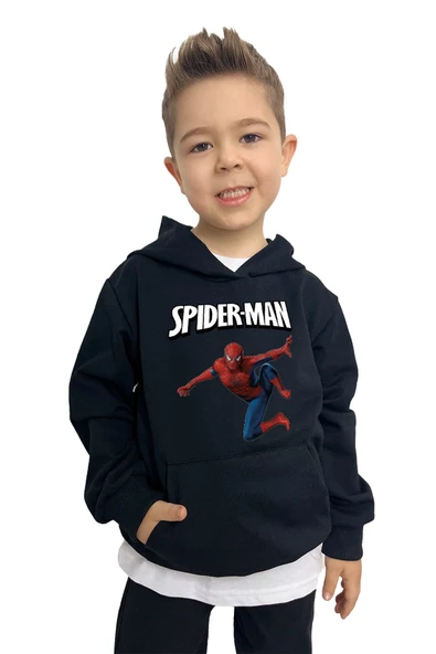 yudemia Süper Kahraman Baskılı Erkek Sweatshirt – Rahat ve Şık Tasarım