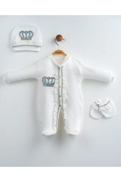 yudemia Mira Taç Set - Taçlı 3 Parça Hastane Çıkış Seti - 2