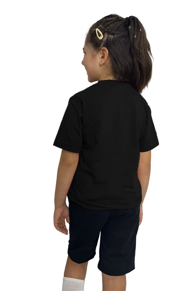 yudemia Bardak Baskılı kız Çocuk Tişört ve Şort Takımı | %100 Pamuk, Şık ve Rahat - 2