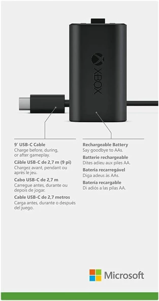 Microsoft Xbox 9. Nesil Şarj  Edilebilir Batarya Kit - 6