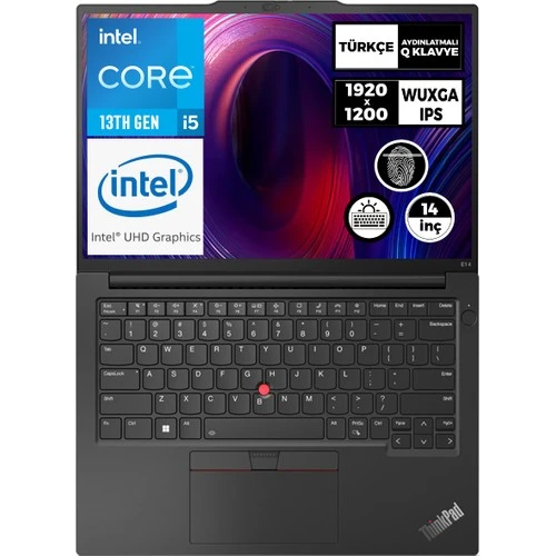 Lenovo Thinkpad E14 Gen 5 I5-1335U 16GB 2tb SSD 14" Wuxga Fdos Taşınabilir Bilgisayar 21JLS20MTX  07 - 4