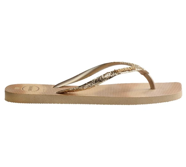 SLIM SQUARE GLITTER KADIN ALTIN TERLİK 4149417 - 3