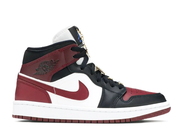 Nike Air Jordan 1 Mid SE Black Dark Beetroot (W) - 2