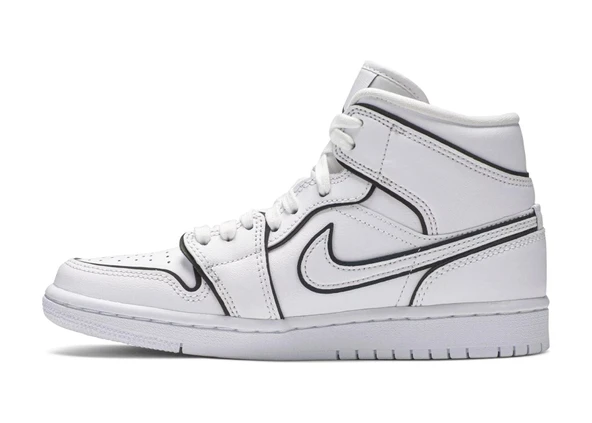 Nike Air Jordan 1 Mid Iridescent Reflective White (W) - 2