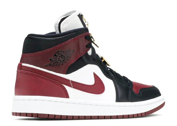 Nike Air Jordan 1 Mid SE Black Dark Beetroot (W) - 3