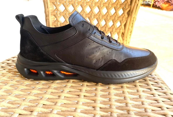 Erkek Hakiki Deri 21145 Casual Atom Siyah  Ayakkabı