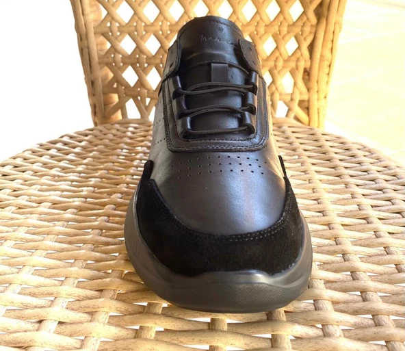 Erkek Hakiki Deri 21145 Casual Atom Siyah  Ayakkabı - 3