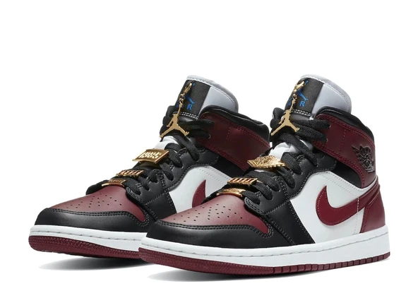 Nike Air Jordan 1 Mid SE Black Dark Beetroot (W)