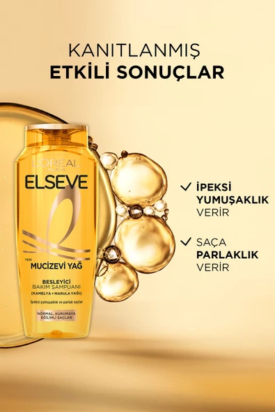 L'Oréal Paris Elseve Mucizevi Yağ Besleyici Bakım Şampuanı 400 ml 5'li Set - 5