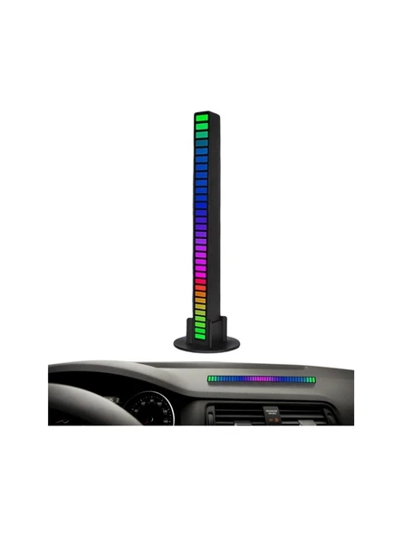 Digielektro Rgb Sese Duyarlı Müzik Ritim LED Işık Çubuğu Masa/araba/ev - 4