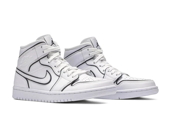 Nike Air Jordan 1 Mid Iridescent Reflective White (W) - 3