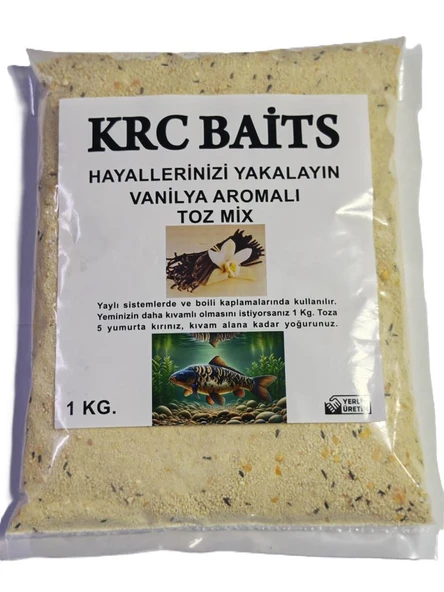 KRC Baits Aromalı Sazan Hamur Tozu/Unu 1000 Gr - 9
