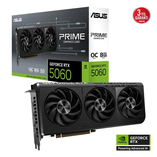 Asus 8GB PRIME-RTX5060-O8G GDDR7 128Bit HDMI 3xDP-DLSS3