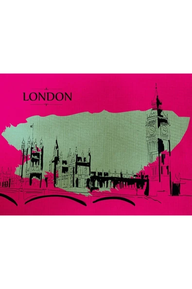 London Canvas Tablo (50x70) - Resim 2