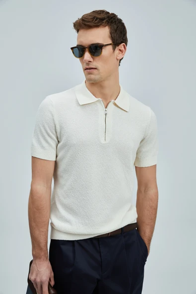 Lufian 111090092 Aren Erkek Pamuklu Kazak T- Shirt Erkek Tişort - 9