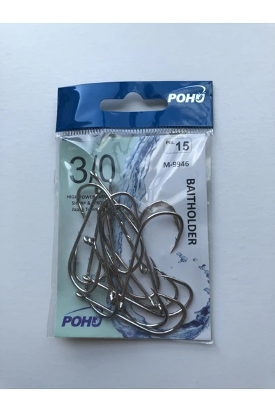 Uzun Pa.la Delikli Sap 3/0 Numara 15'li Paket Beyaz M-9946 Baitholder Olta Iğnesi - 2