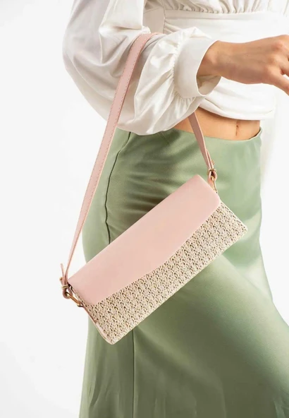 Lisbond Elegance Carell Model Hasır Kadın El Ve Omuz Çantası