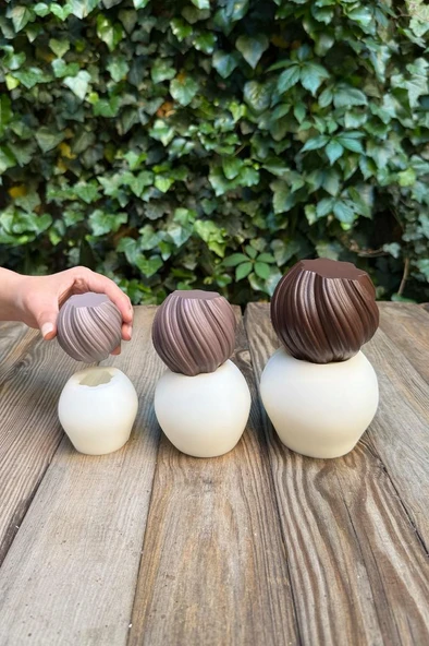 Tomp Üçlü Set Silikon Mum Kalıpları ürün görseli