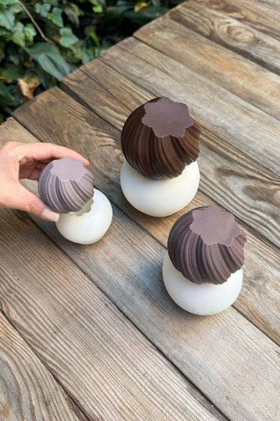 Tomp Üçlü Set Silikon Mum Kalıpları - Resim 4