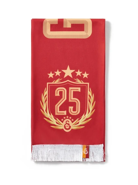 Galatasaray Orijinal Kırmızı 5 Yıldız Tarihi Galatasaray Yazar Şal Atkı - 2