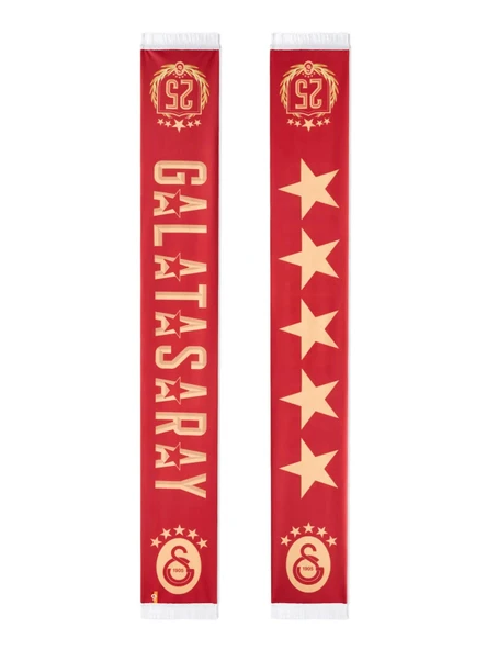 Galatasaray Orijinal Kırmızı 5 Yıldız Tarihi Galatasaray Yazar Şal Atkı